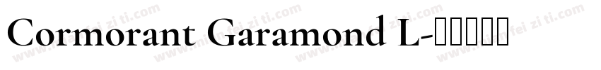 Cormorant Garamond L字体转换